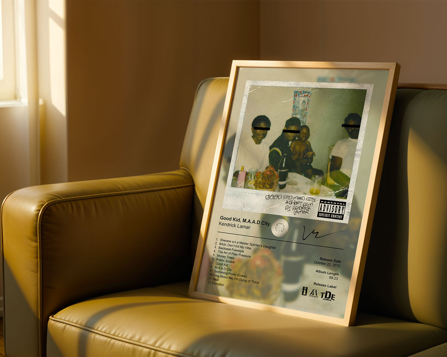 Kendrick Lamar Poster - good kid, m.A.A.d city Album Cover Poster Print - STUDIO EDITION