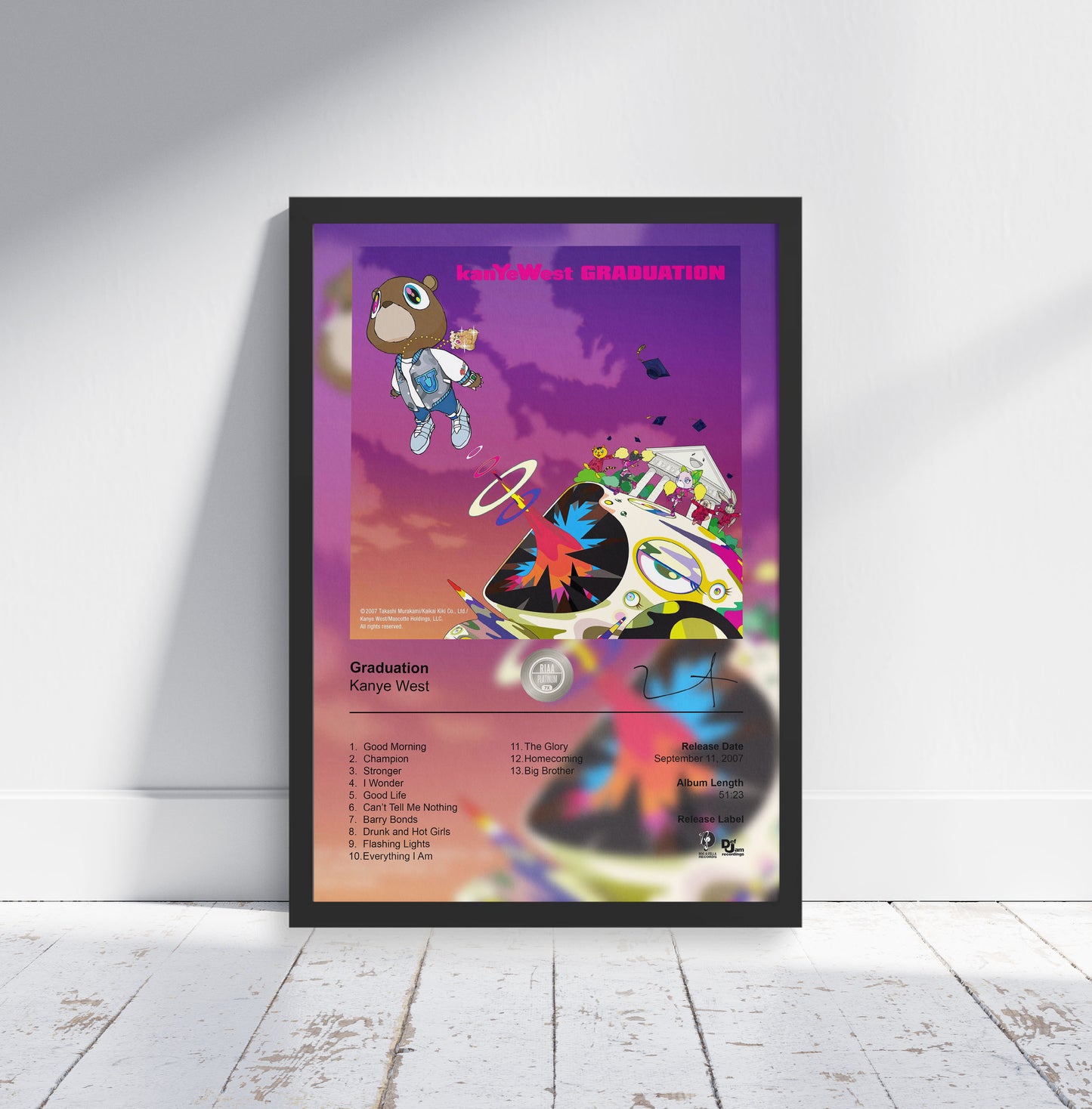 Kanye West Poster - Graduation Album Cover Poster Print - STUDIO EDITION