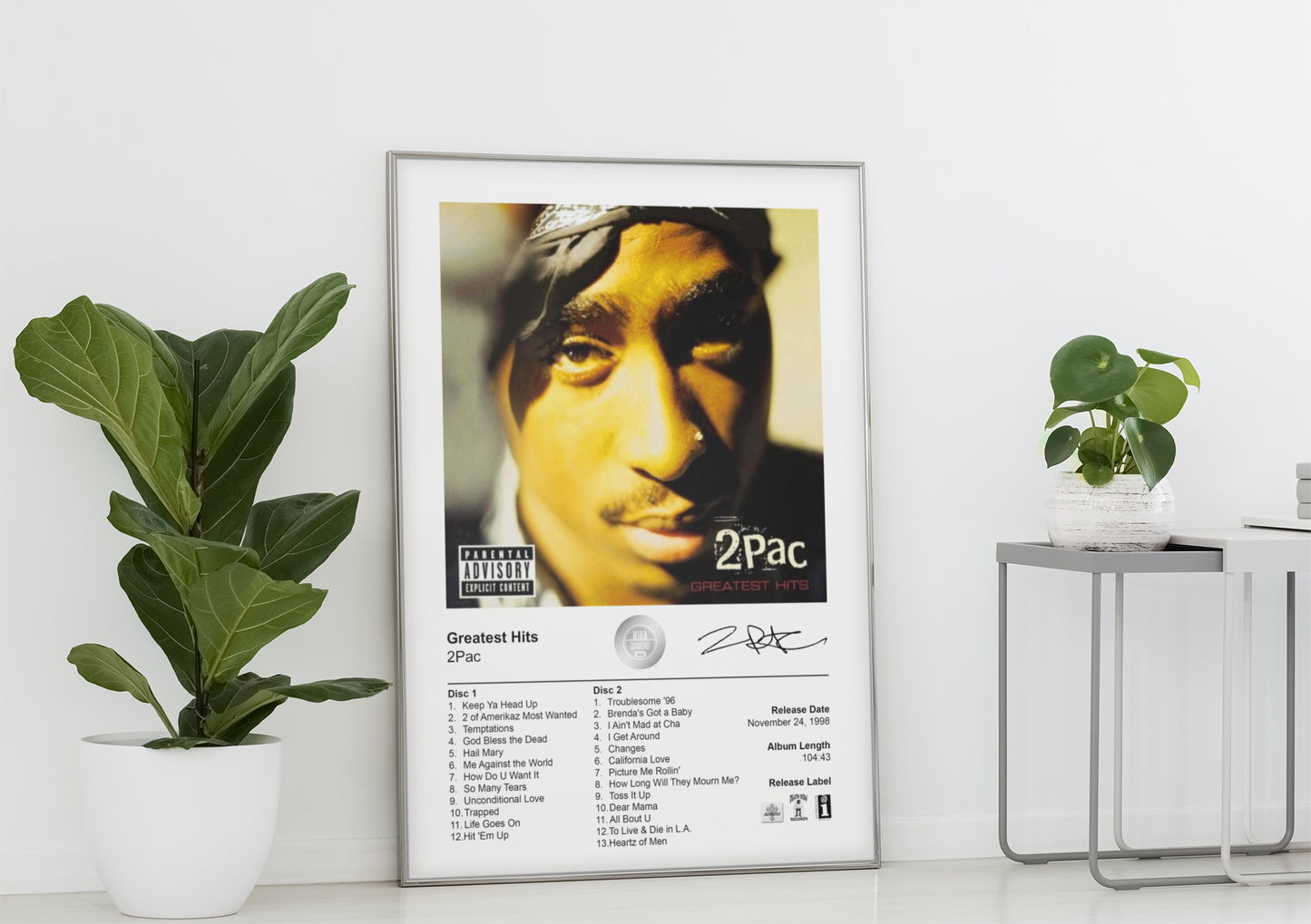 2Pac Poster - Greatest Hits Album Cover Poster Print