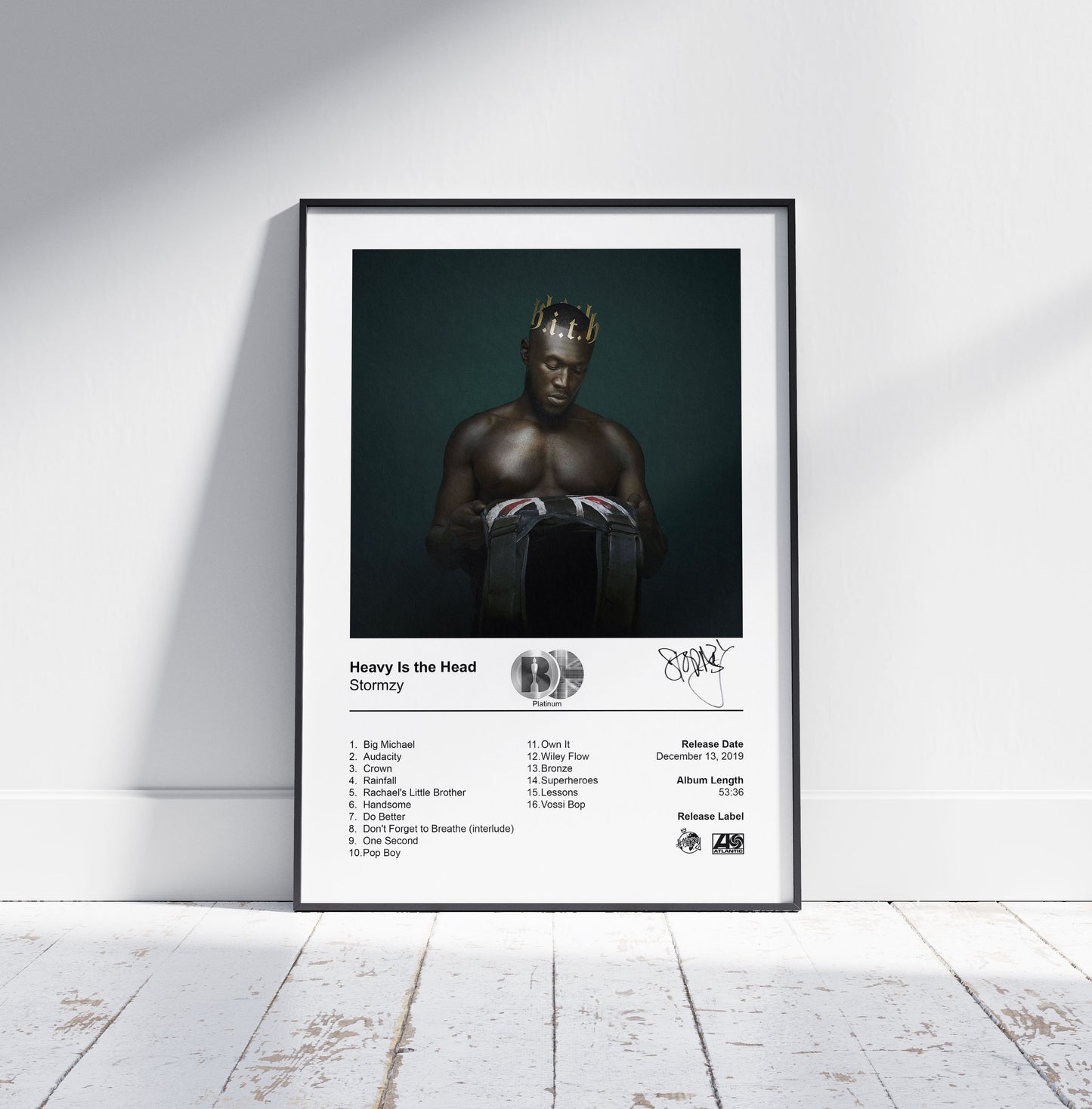 Stormzy Poster - Heavy Is the Head Album Cover Poster Print