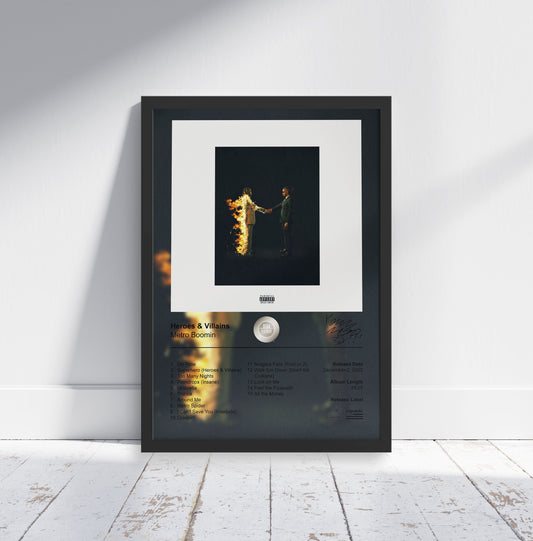 Metro Boomin Poster - Heroes & Villains Album Cover Poster Print - STUDIO EDITION