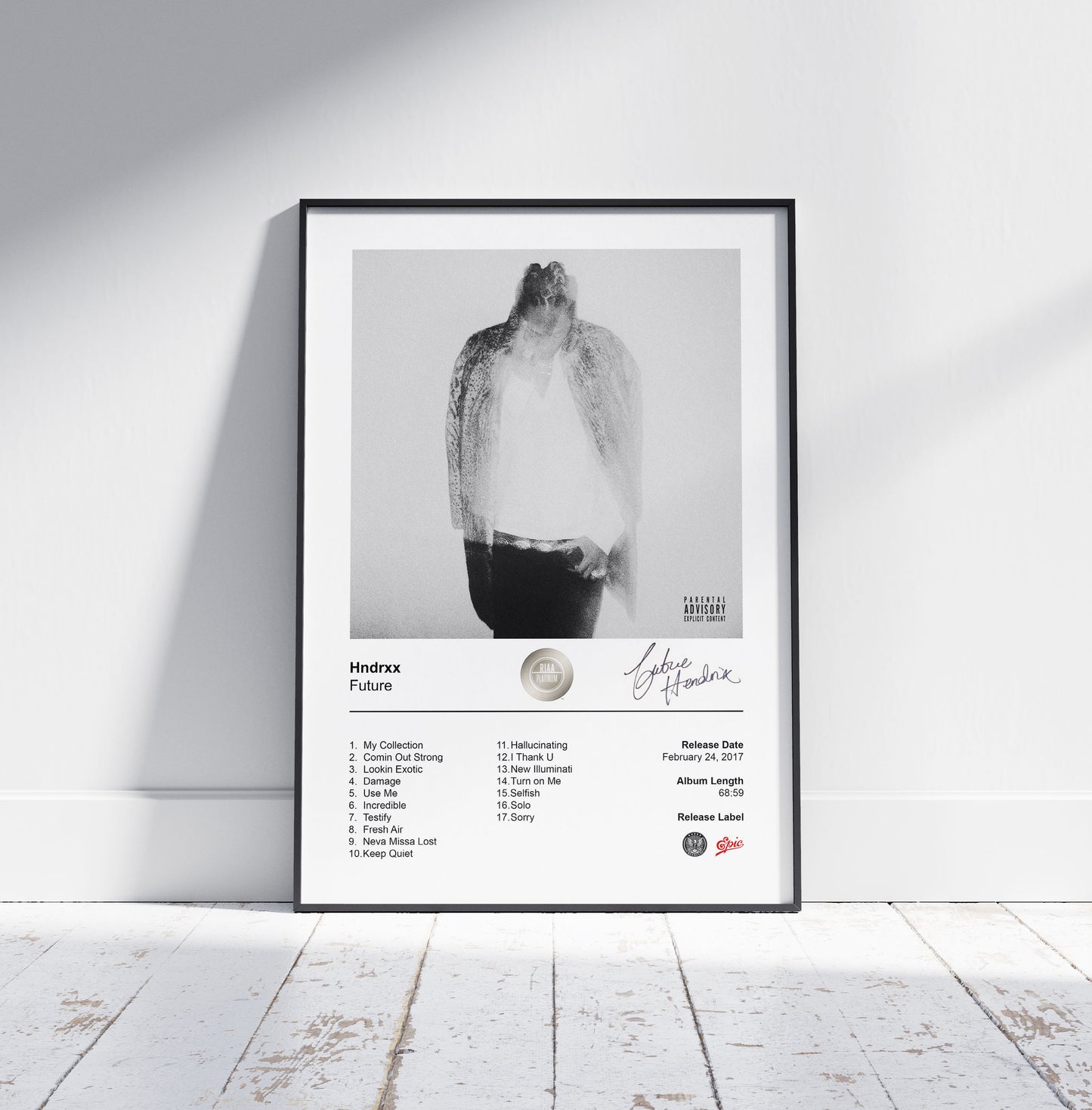 Future Poster - Hndrxx Album Cover Poster Print