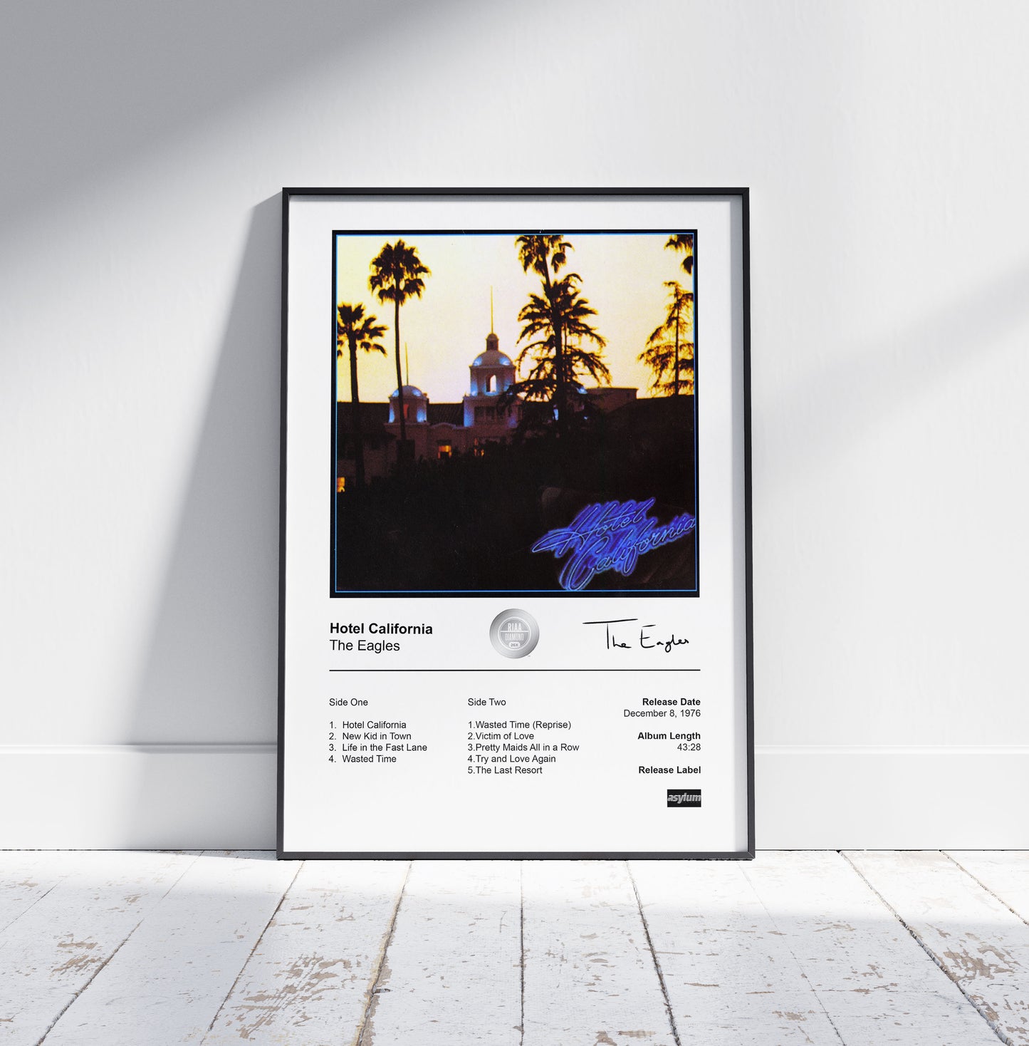 The Eagles Poster - Hotel California Album Cover Poster Print