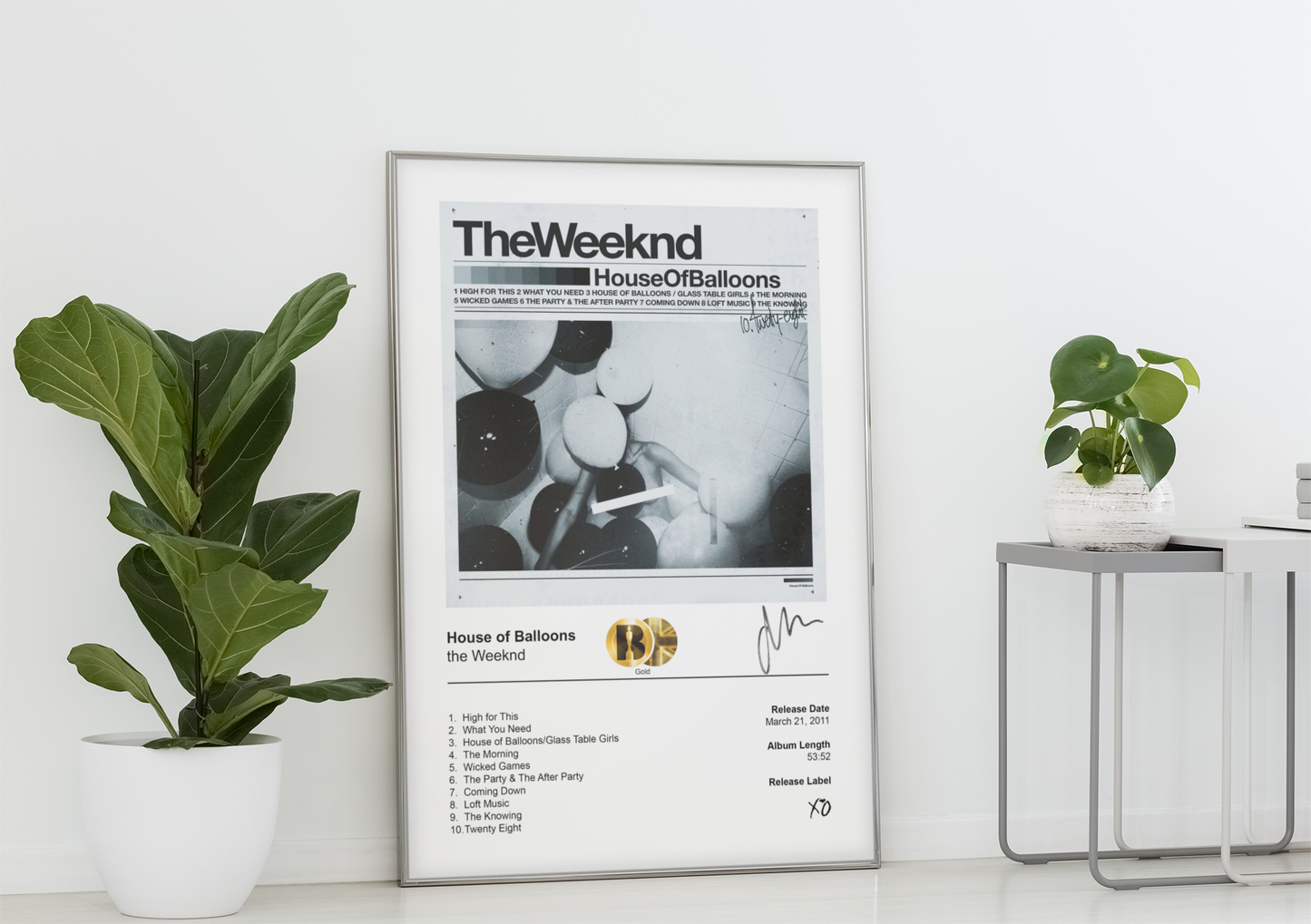 the Weeknd Poster - House of Balloons Album Cover Poster Print