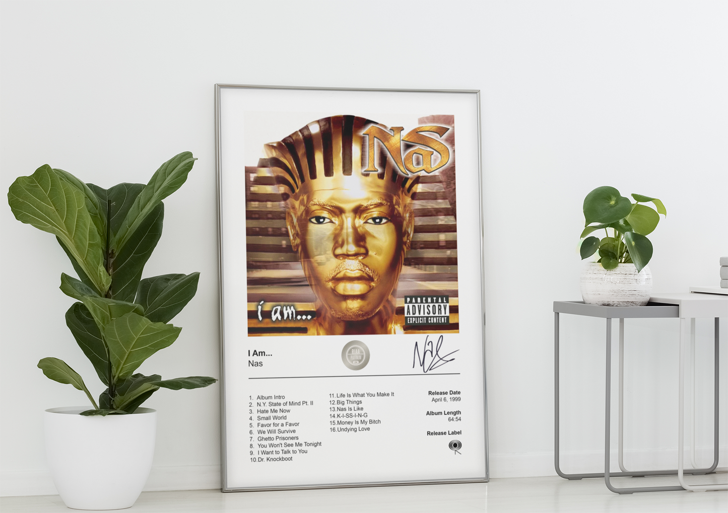 Nas Poster - I Am... Album Cover Poster Print