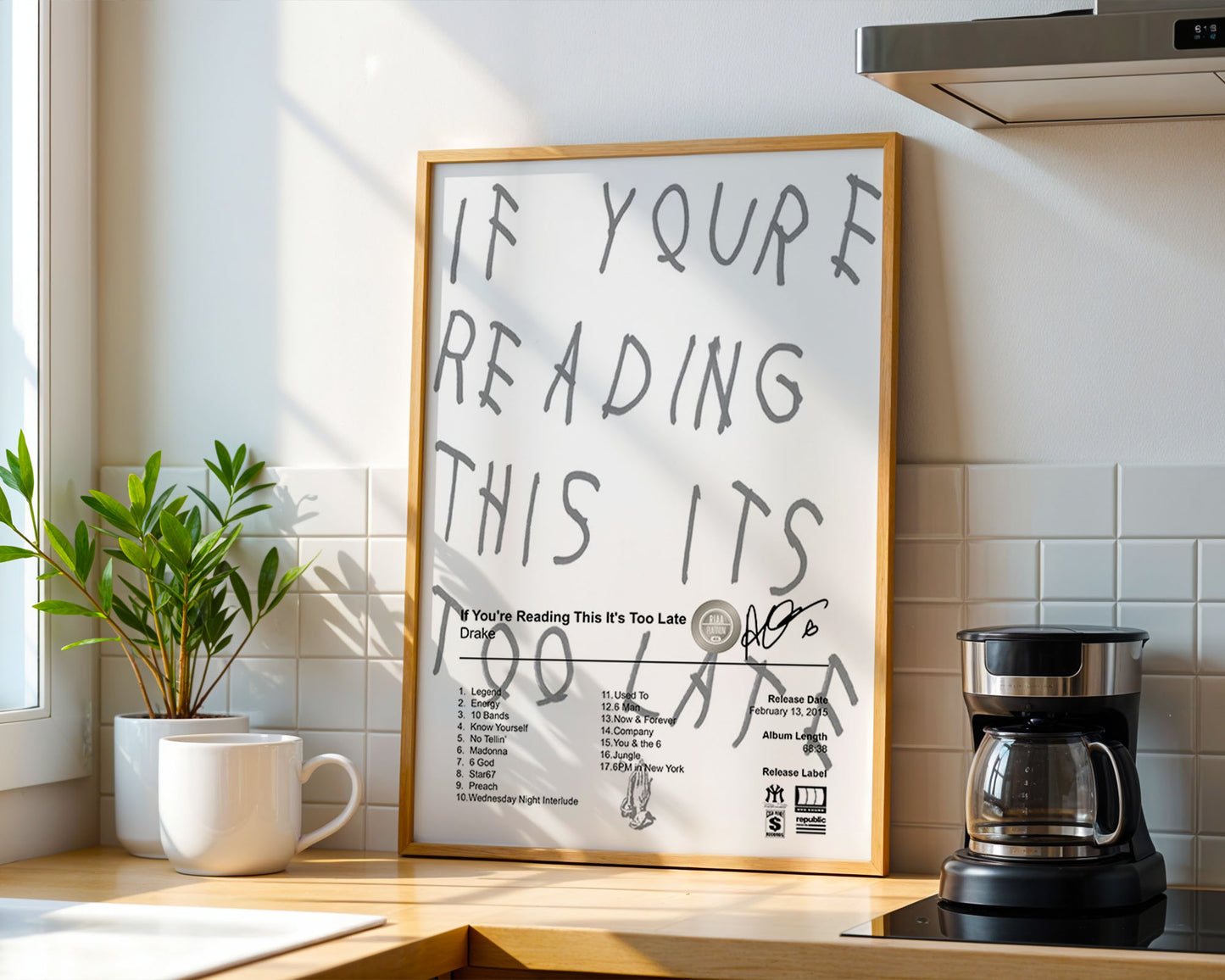 Drake Poster - If You're Reading This It's Too Late Album Cover Poster Print - STUDIO EDITION