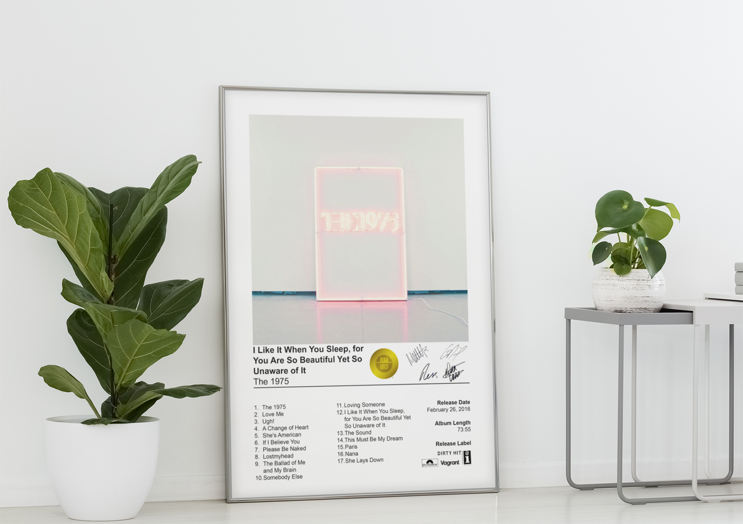 The 1975 Poster - I Like It When You Sleep, for You Are So Beautiful Yet So Unaware of It Album Cover Poster Print