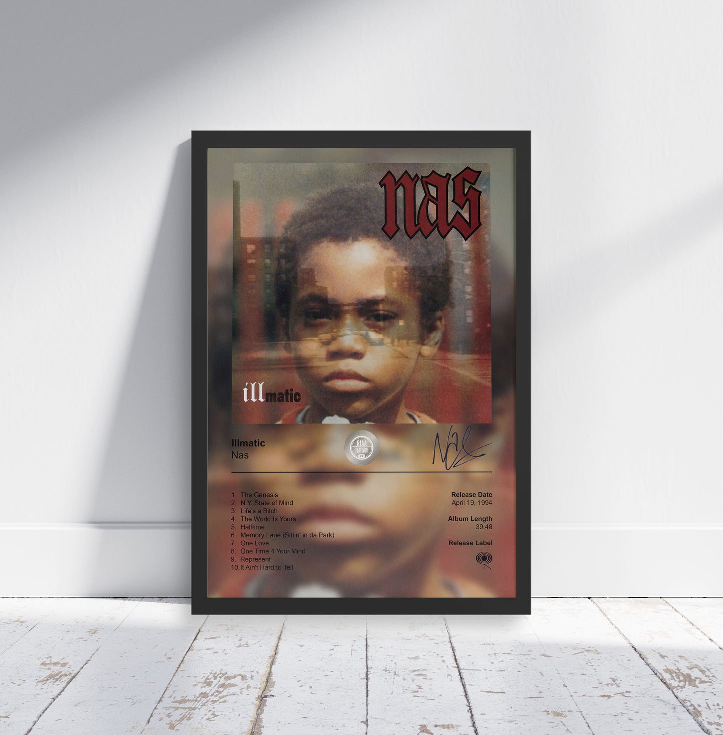 Nas Poster - Illmatic Album Cover Poster Print - STUDIO EDITION