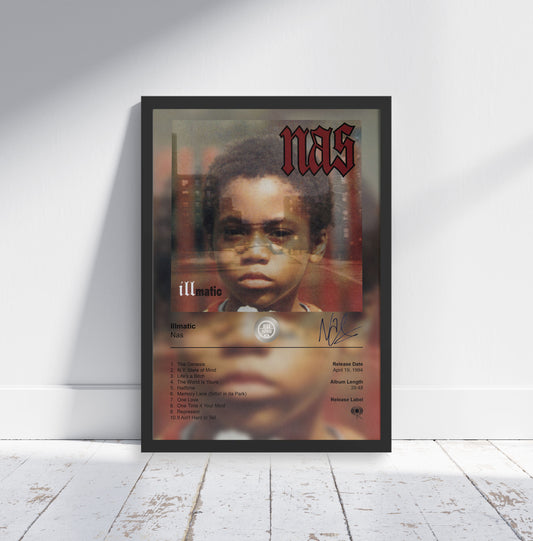 Nas Poster - Illmatic Album Cover Poster Print - STUDIO EDITION