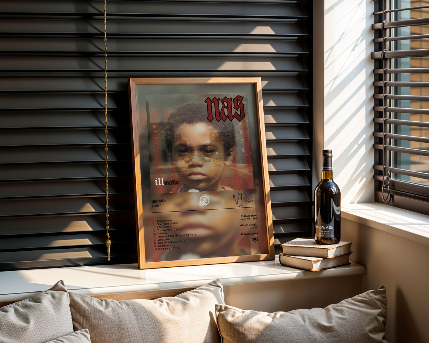 Nas Poster - Illmatic Album Cover Poster Print - STUDIO EDITION