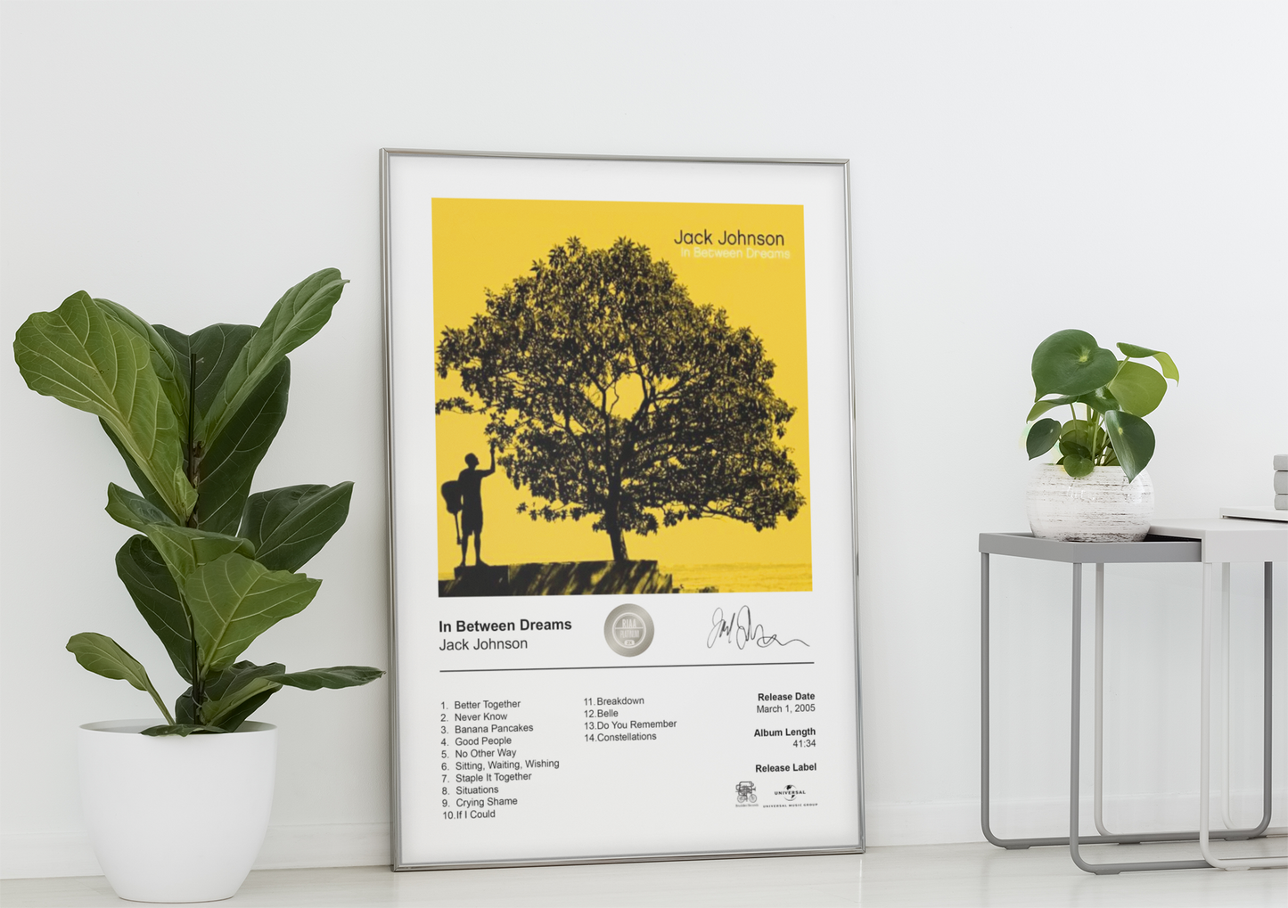 Jack Johnson Poster - In Between Dreams Album Cover Poster Print