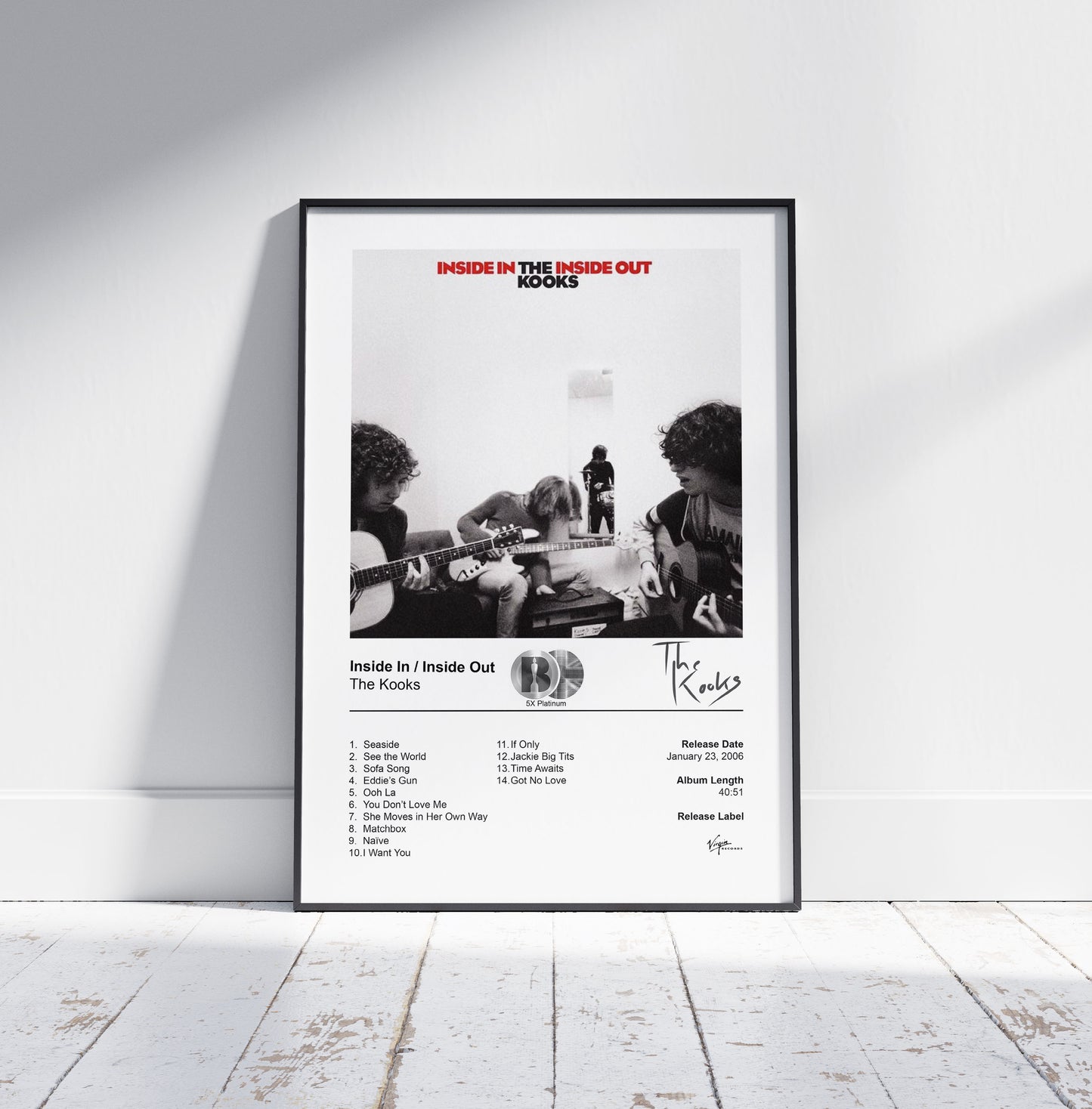 The Kooks Poster - Inside In/Inside Out Album Cover Poster Print