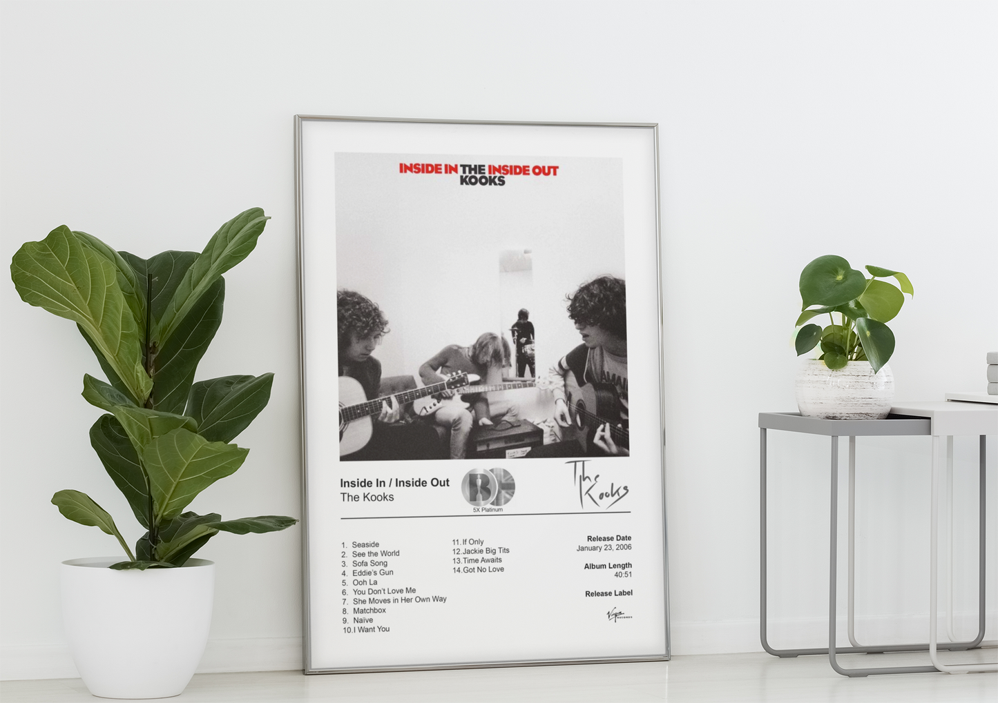 The Kooks Poster - Inside In/Inside Out Album Cover Poster Print