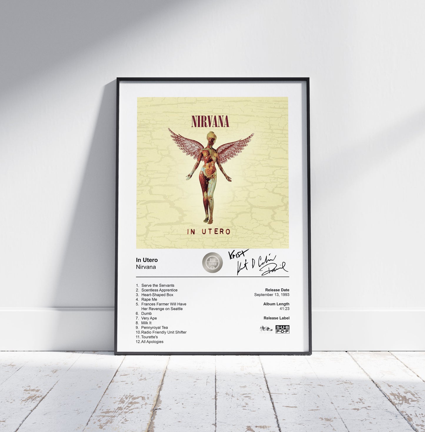 Nirvana Poster - In Utero Album Cover Poster Print