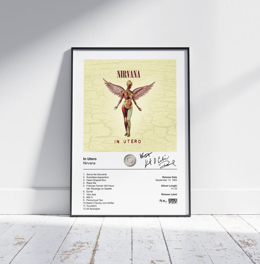 Nirvana Poster - In Utero Album Cover Poster Print
