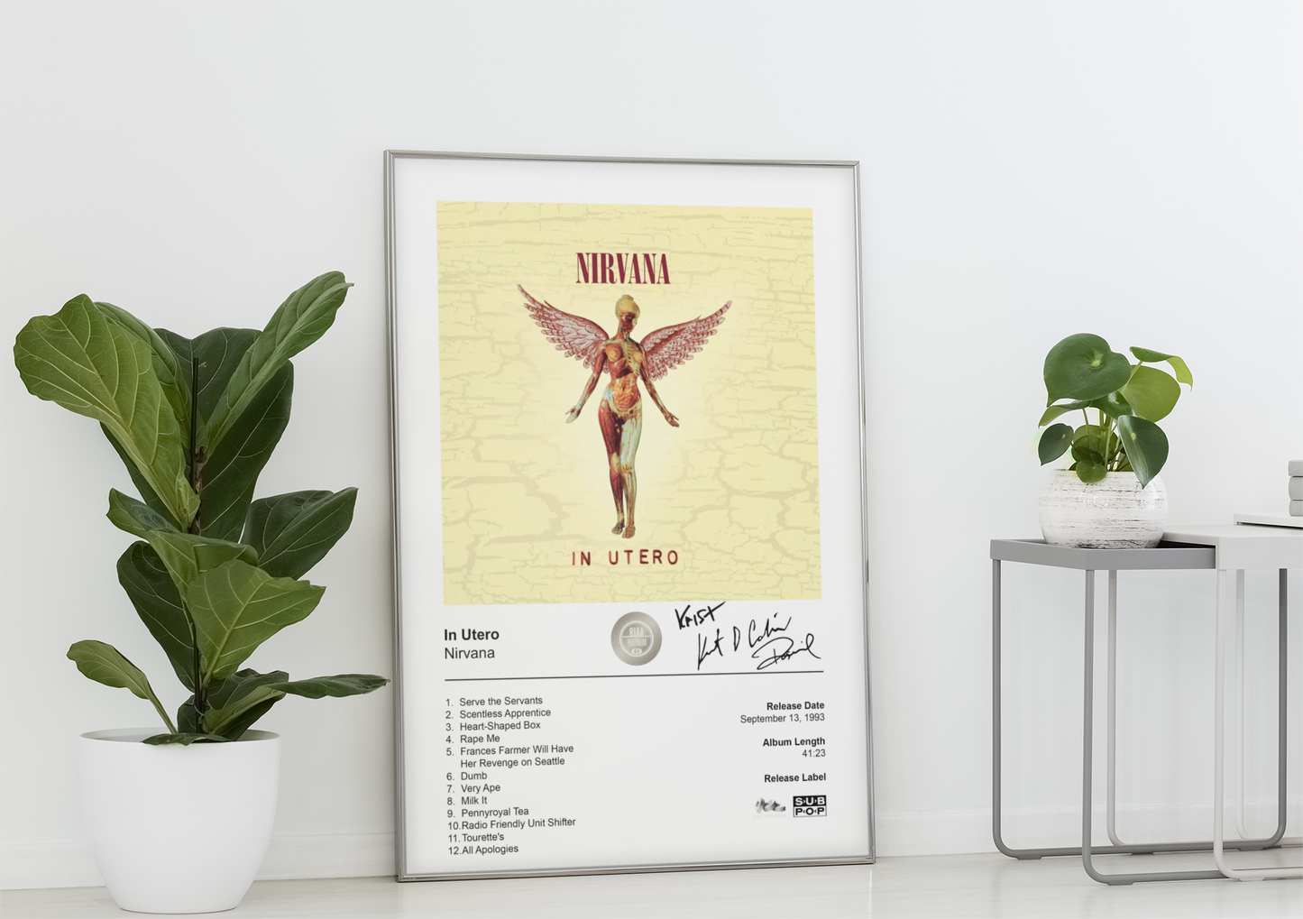 Nirvana Poster - In Utero Album Cover Poster Print