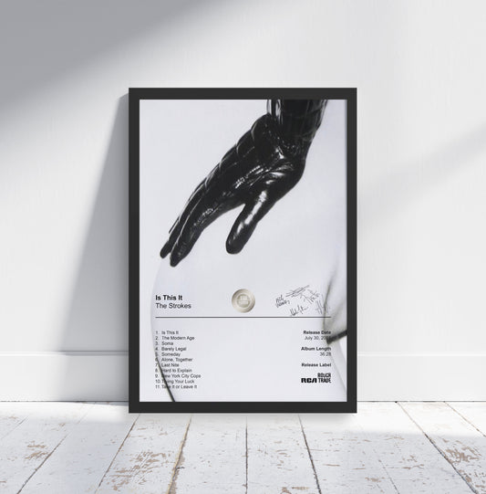 The Strokes Poster - Is This It Album Cover Poster Print - STUDIO EDITION