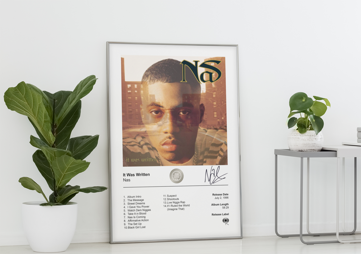 Nas Poster - It Was Written Album Cover Poster Print