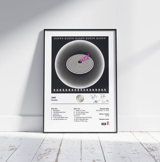 Queen Poster - Jazz Album Cover Poster Print