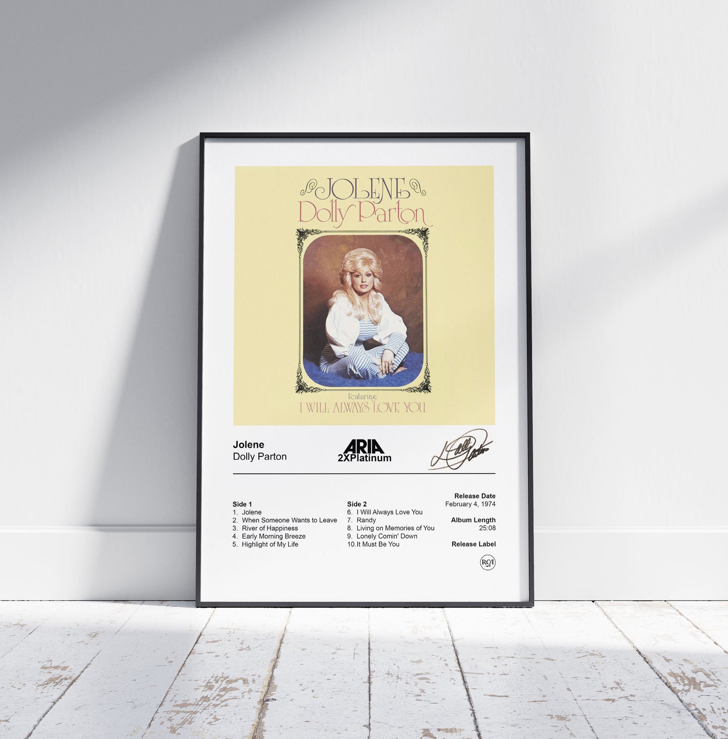 Dolly Parton Poster - Jolene Album Cover Poster Print