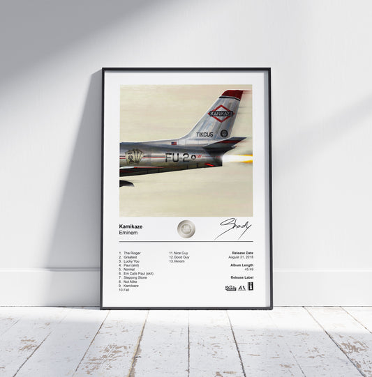 Eminem Poster - Kamikaze Album Cover Poster Print