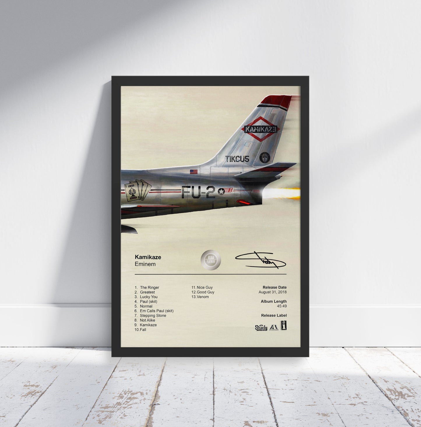 Eminem Poster - Kamikaze Album Cover Poster Print - STUDIO EDITION