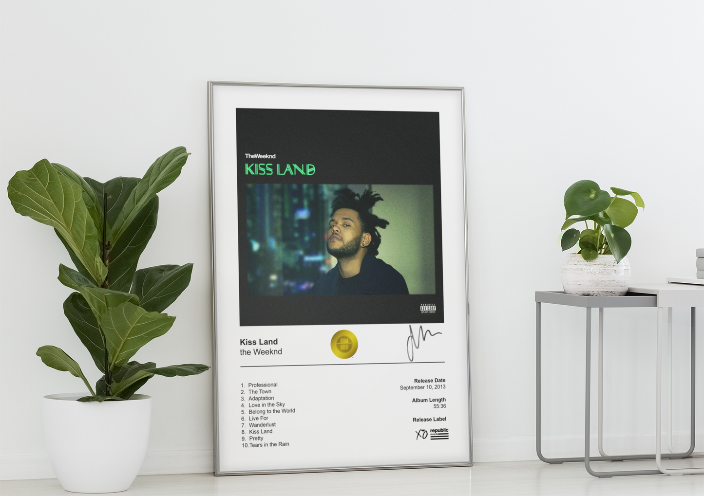 the Weeknd Poster - Kiss Land Album Cover Poster Print