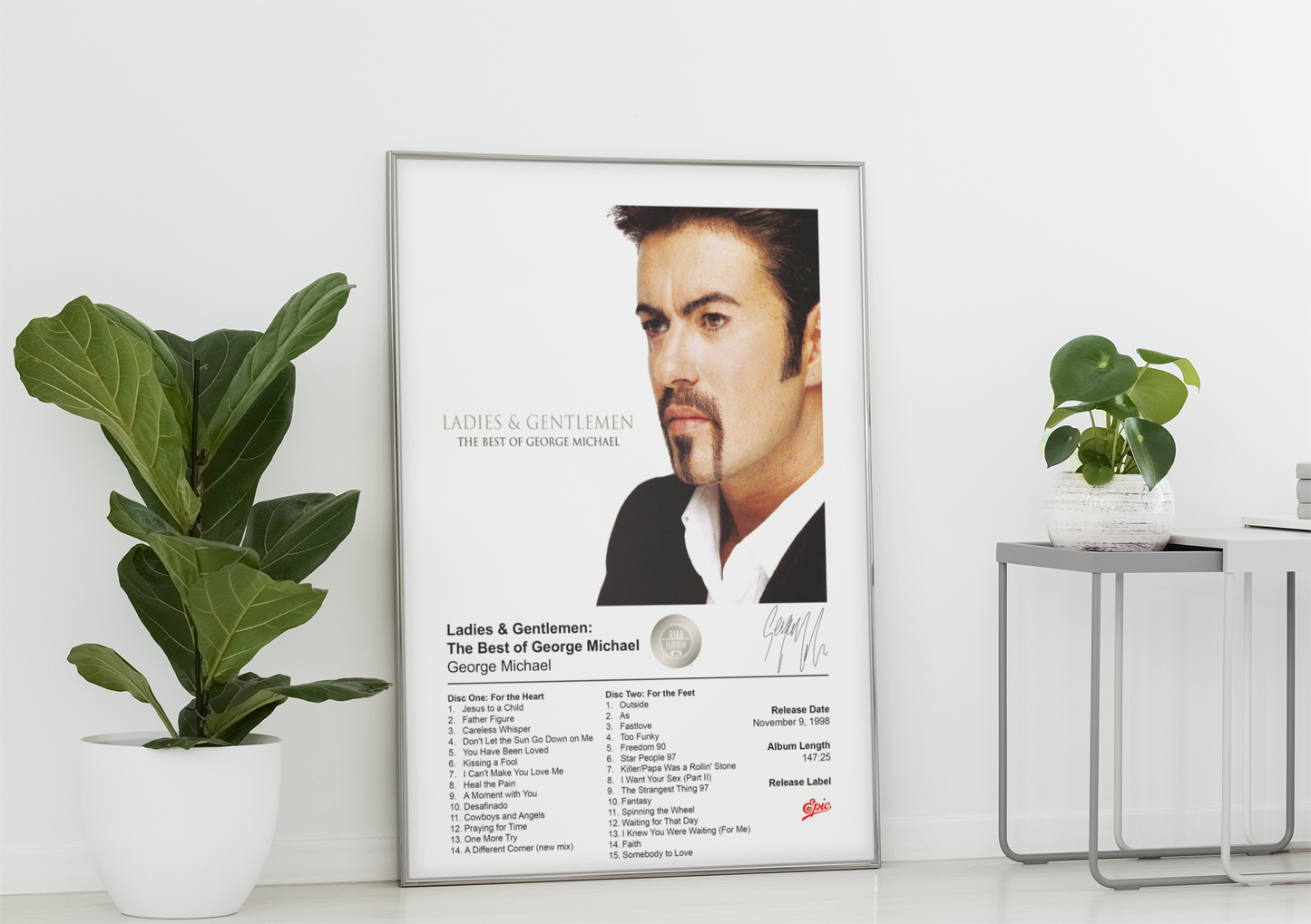 George Michael Poster - Ladies & Gentlemen: The Best of George Michael Album Cover Poster Print