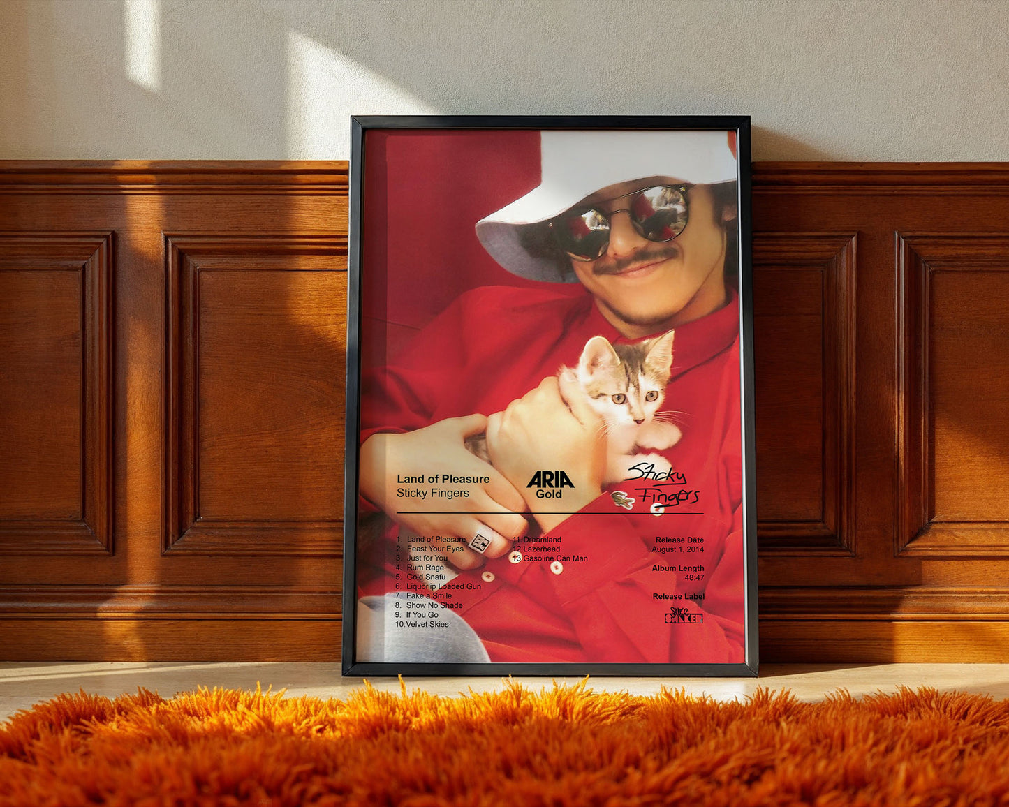 Sticky Fingers Poster - Land of Pleasure Album Cover Poster Print - STUDIO EDITION