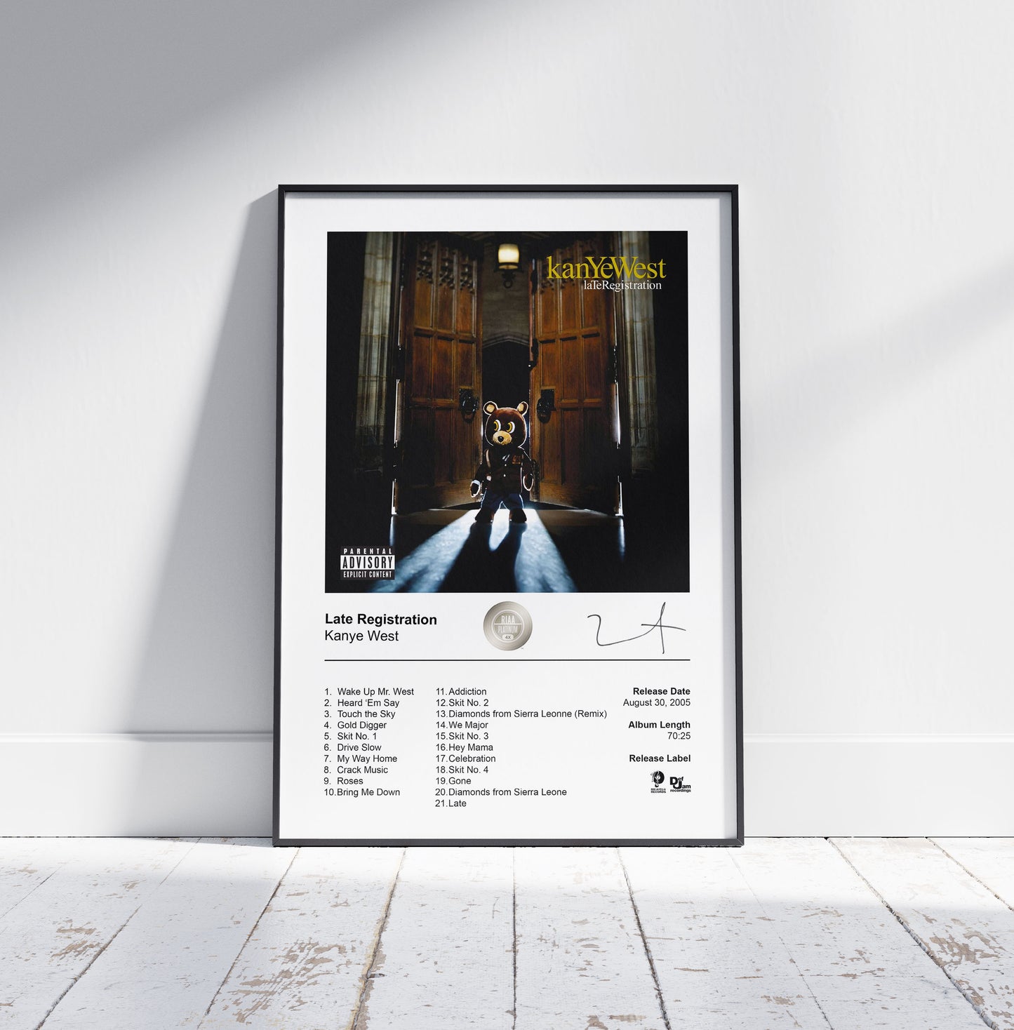 Kanye West Poster - Late Registration Album Cover Poster Print