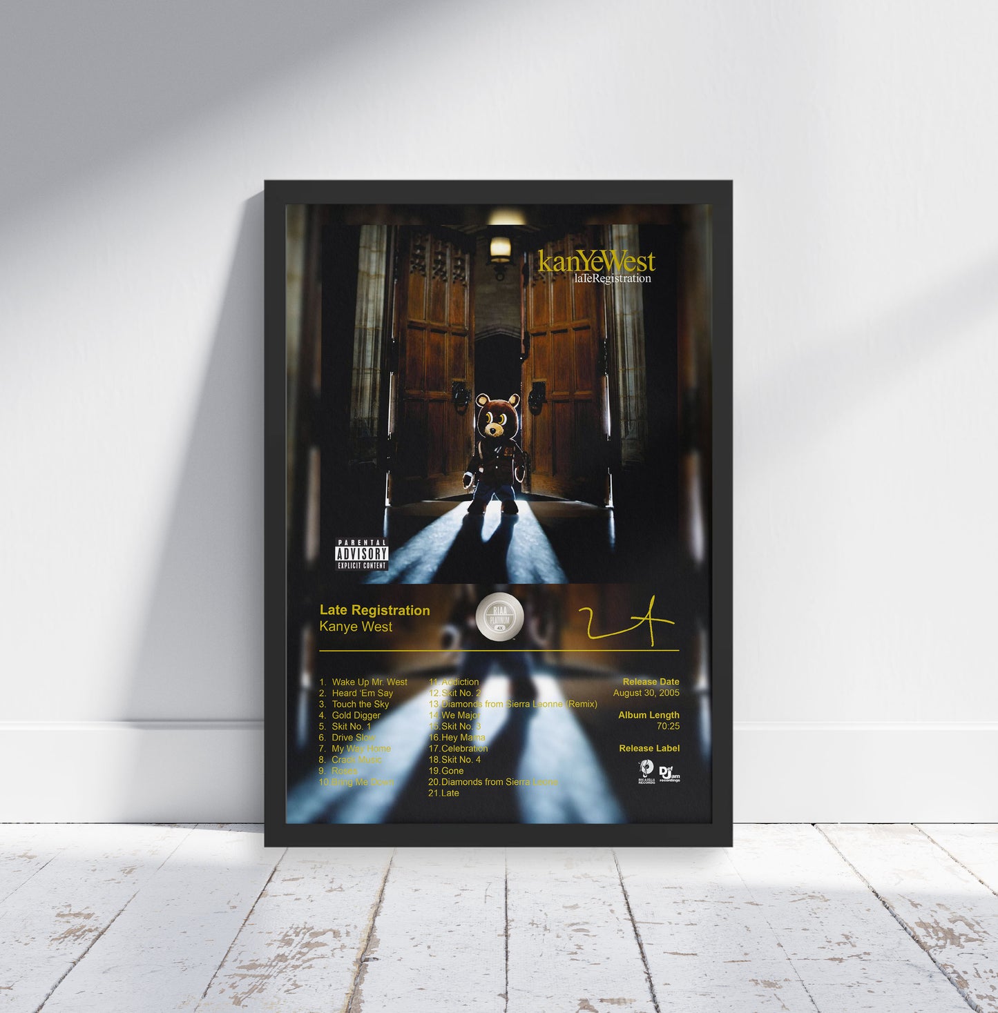 Kanye West Poster - Late Registration Album Cover Poster Print - STUDIO EDITION