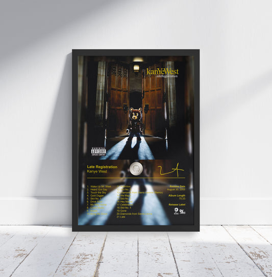 Kanye West Poster - Late Registration Album Cover Poster Print - STUDIO EDITION