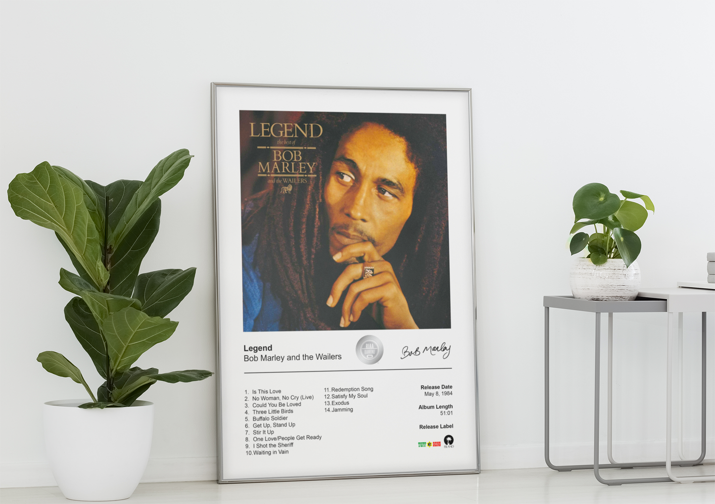 Bob Marley and the Wailers Poster - Legend Album Cover Poster Print