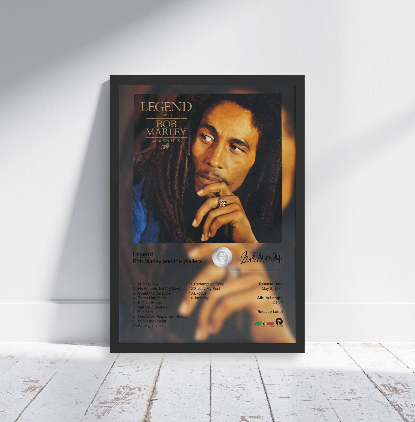 Bob Marley and the Wailers Poster - Legend Album Cover Poster Print - STUDIO EDITION