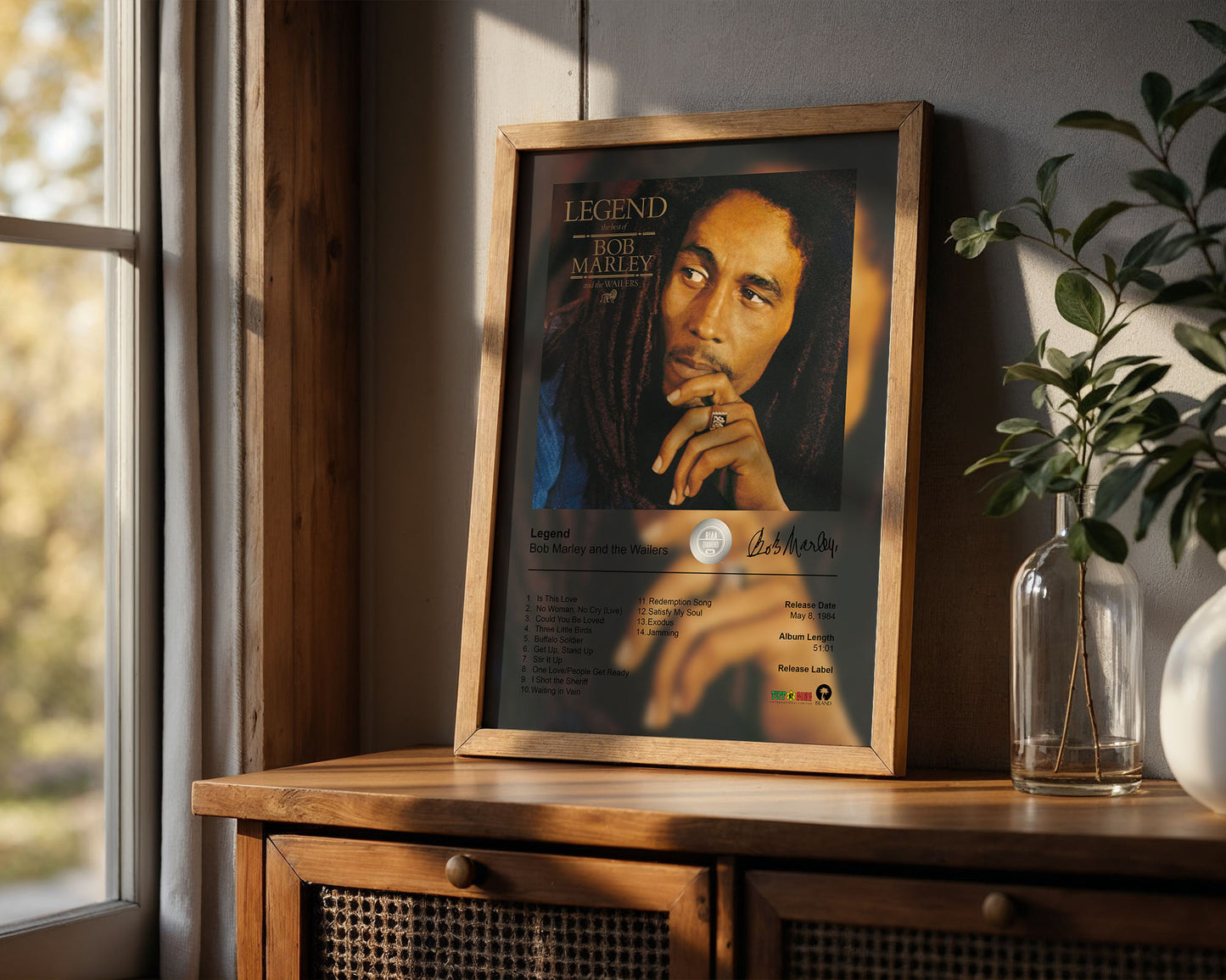 Bob Marley and the Wailers Poster - Legend Album Cover Poster Print - STUDIO EDITION