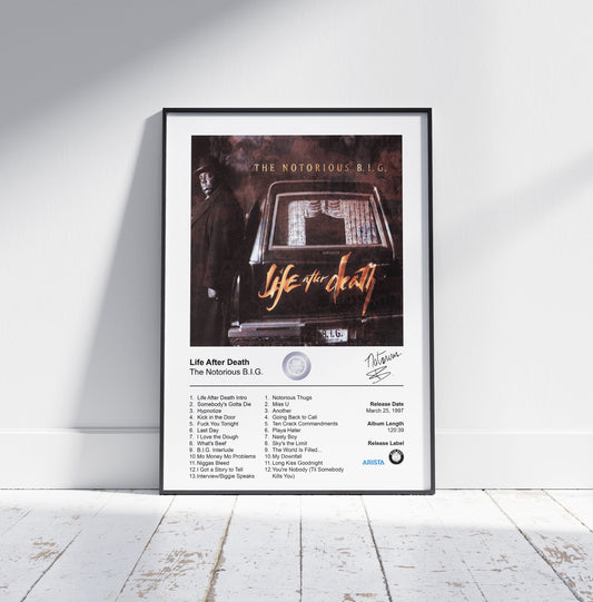 The Notorious B.I.G. Poster - Life After Death Album Cover Poster Print