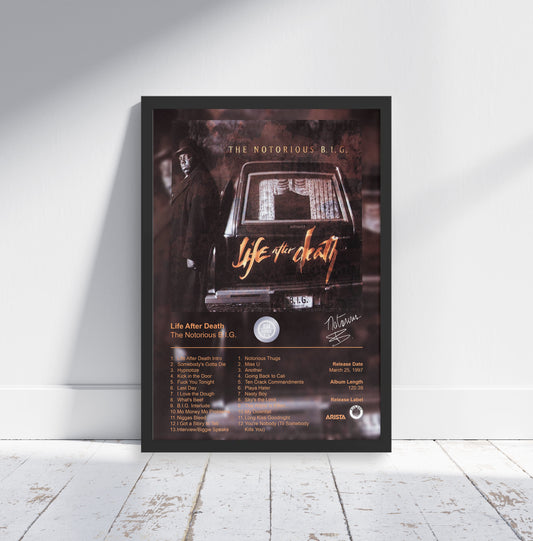 The Notorious B.I.G. Poster - Life After Death Album Cover Poster Print - STUDIO EDITION