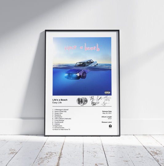 Easy Life Poster - Life's A Beach Album Cover Poster Print