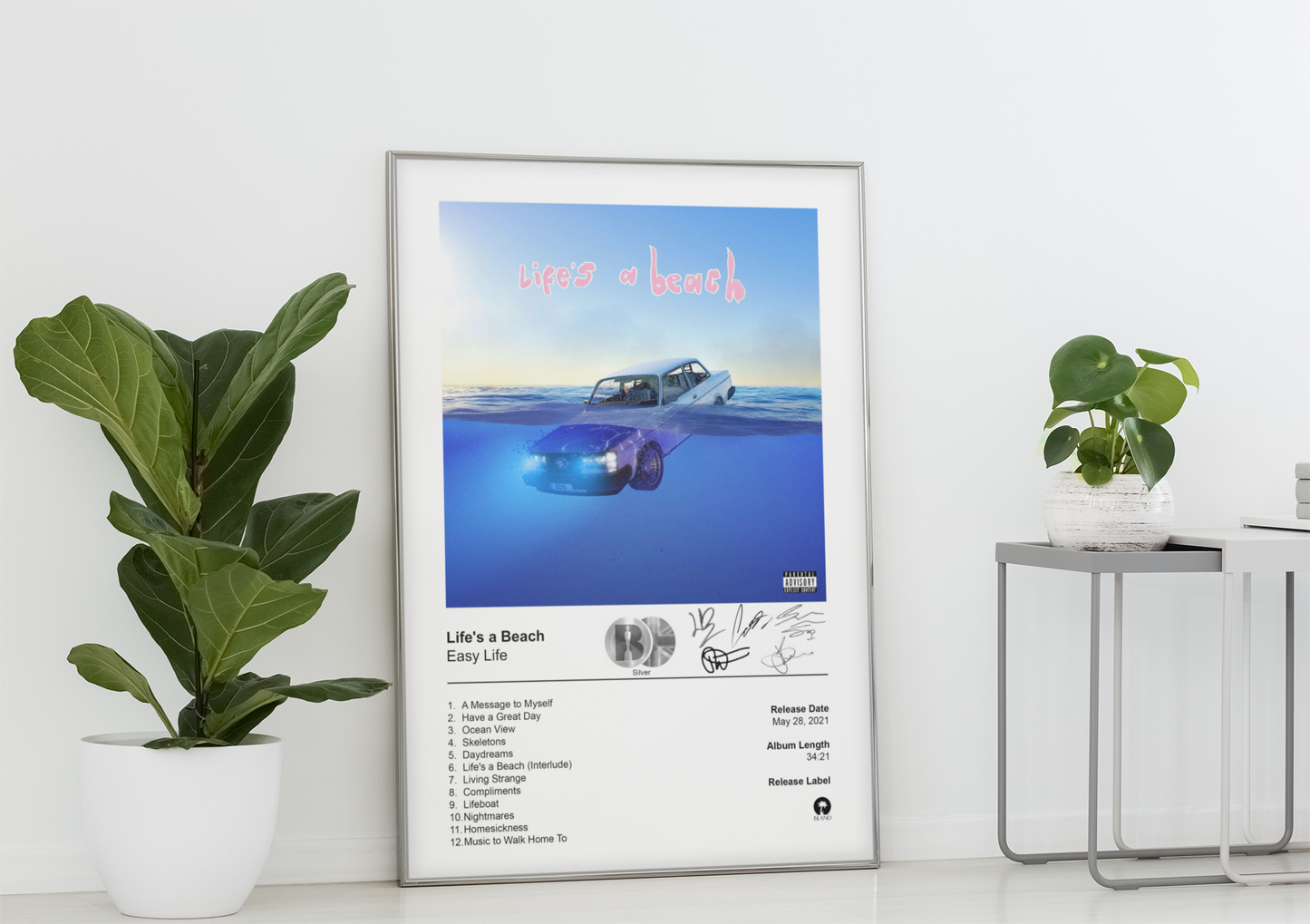 Easy Life Poster - Life's A Beach Album Cover Poster Print