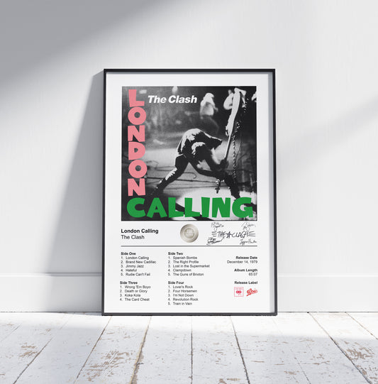 The Clash Poster - London Calling Album Cover Poster Print