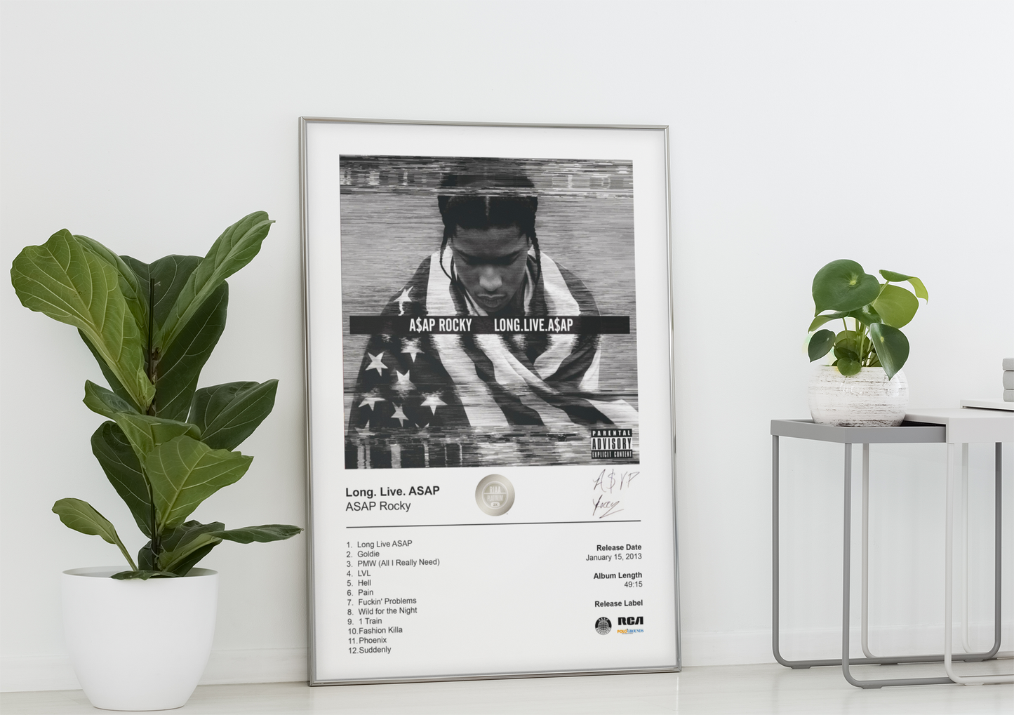 ASAP Rocky Poster - Long. Live. ASAP Album Cover Poster Print