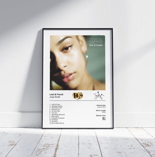 Jorja Smith Poster - Lost & Found Album Cover Poster Print