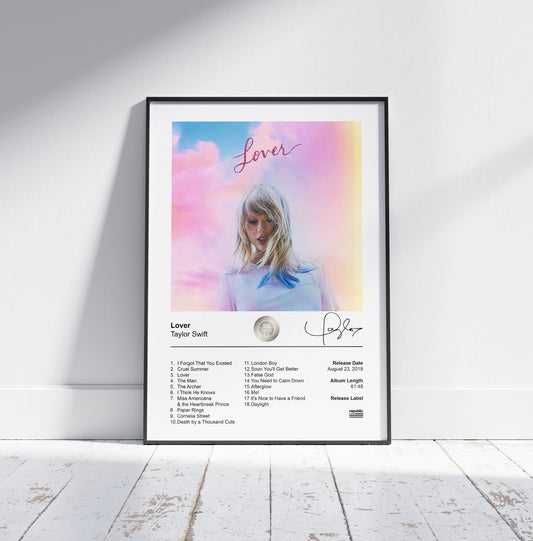 Taylor Swift Poster - Lover Album Cover Poster Print