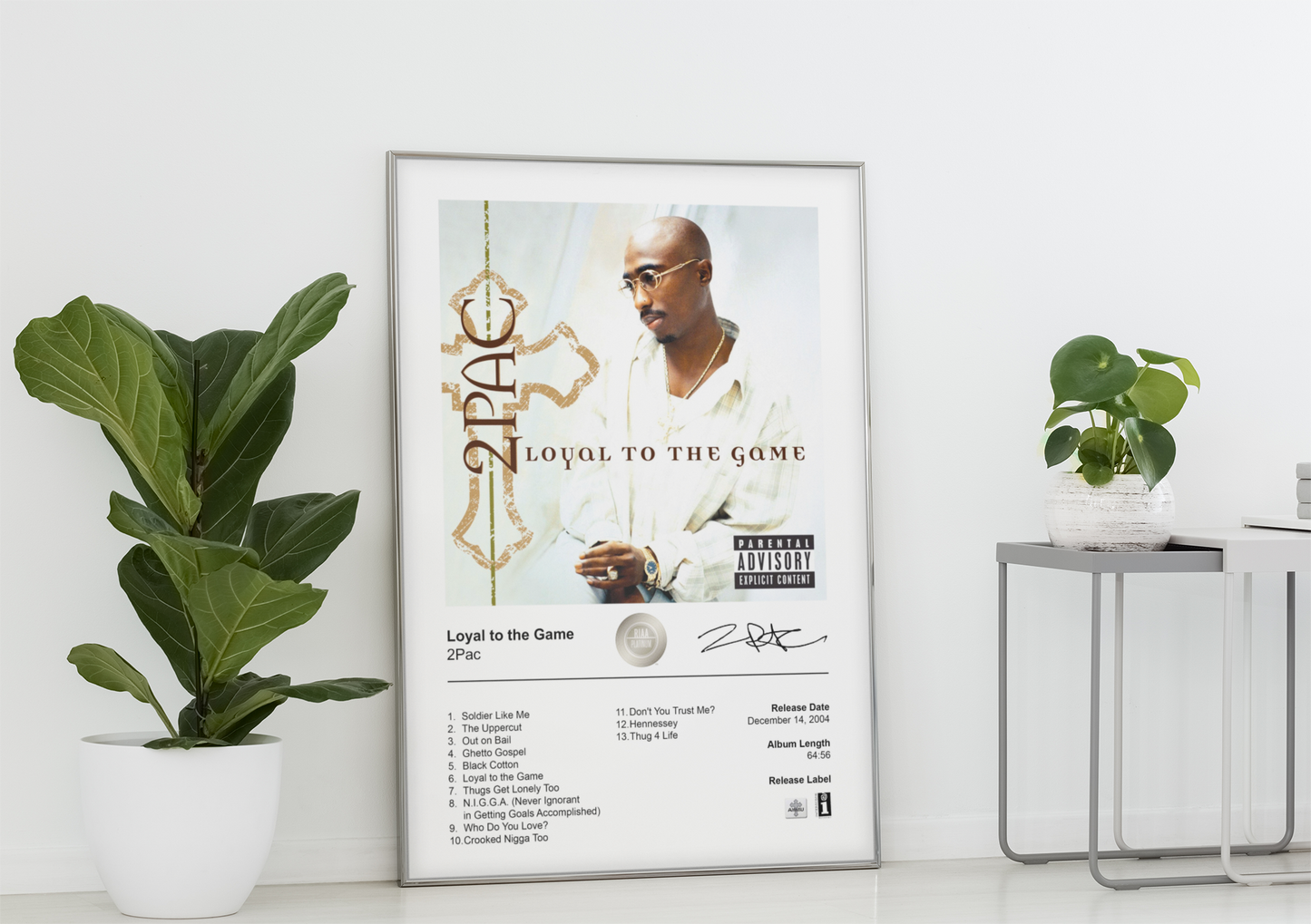 2Pac Poster - Loyal to the Game Album Cover Poster Print