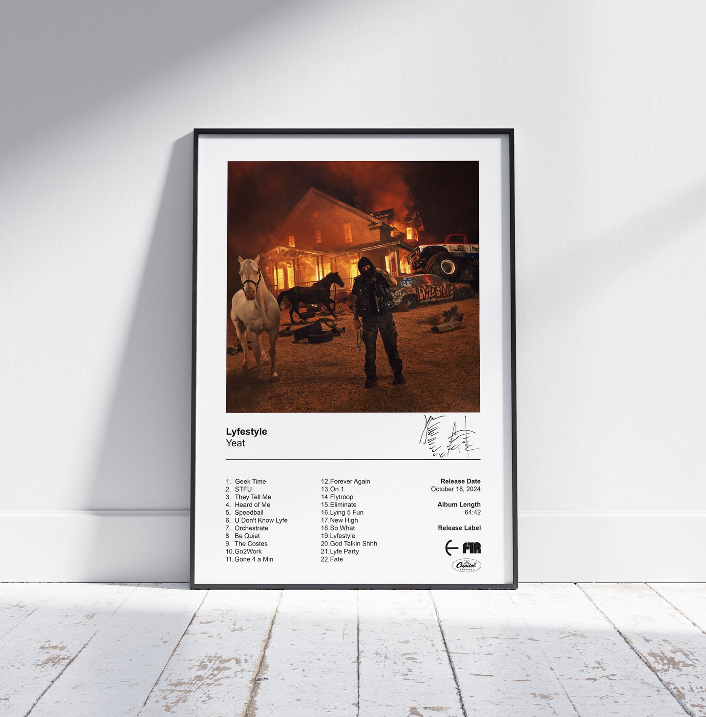 Yeat Poster - Lyfestyle Album Cover Poster Print