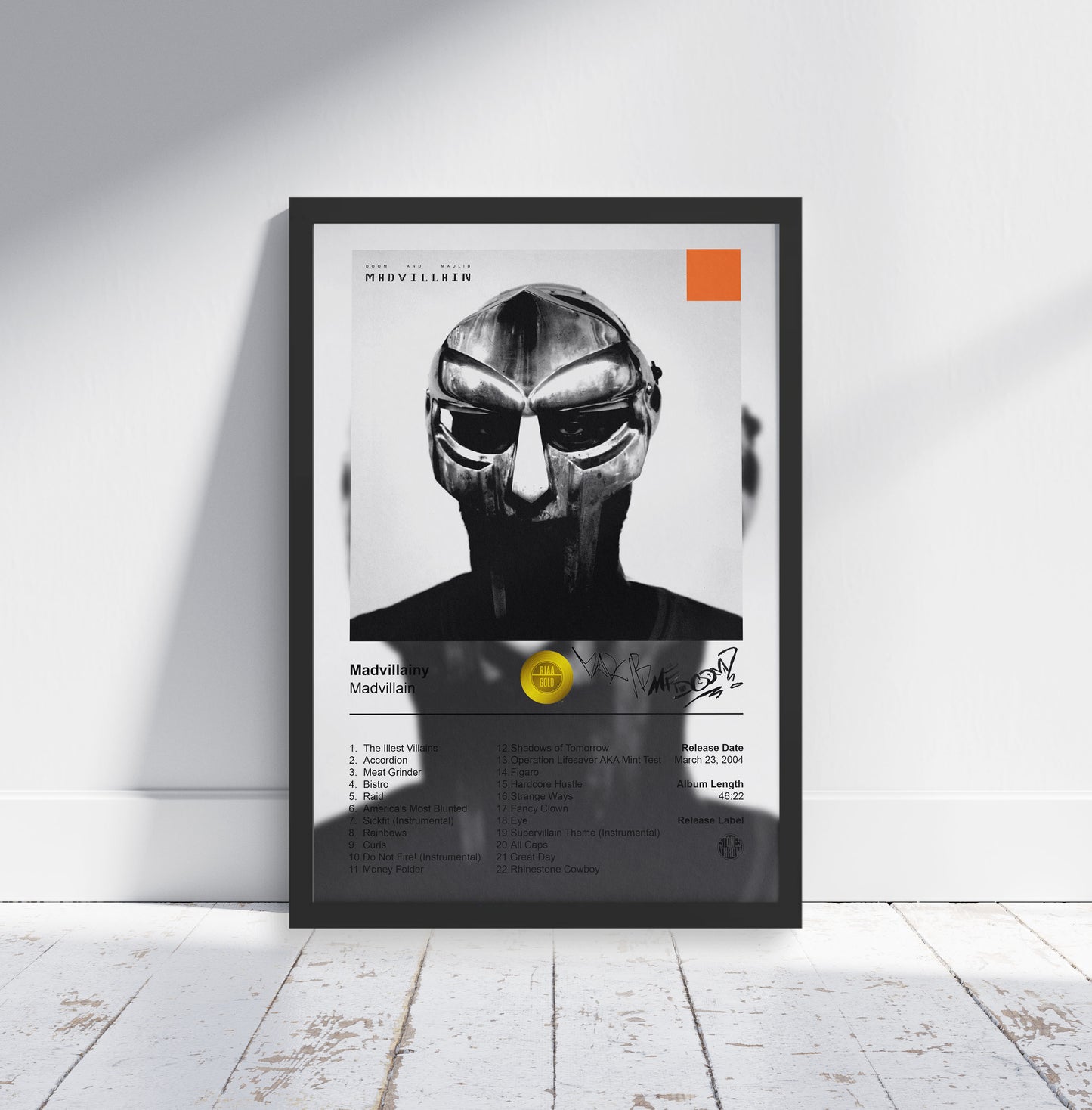 Madvillain Poster - Madvillainy Album Cover Poster Print - STUDIO EDITION