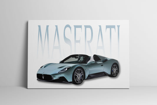 Maserati MC20 Cielo Wrapped Canvas