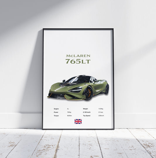 McLaren 765LT Poster Print