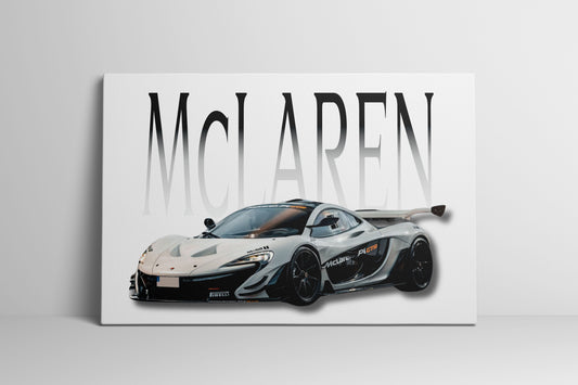 McLaren P1 Wrapped Canvas