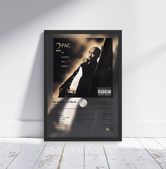 2Pac Poster - Me Against the World Album Cover Poster Print - STUDIO EDITION